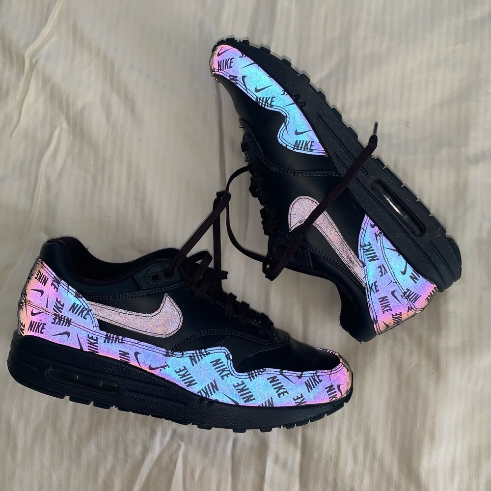Reflective Nike Air Max Blue and Purple